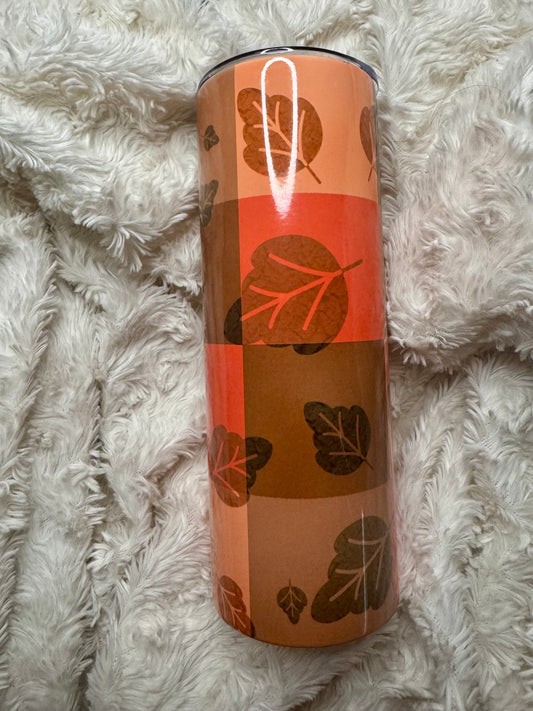 Fall leaf tumbler