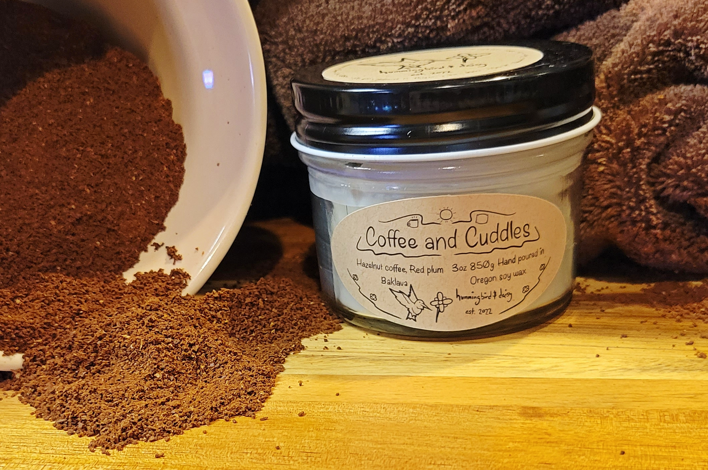 Whoopsie Daisy Coffee and Cuddles Candle